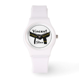 Martial Arts 1st Degree Black Belt Watch