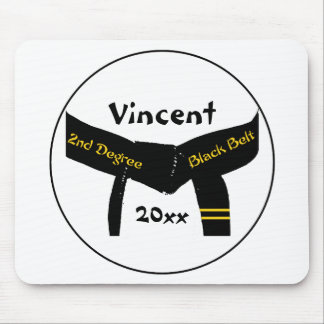 Martial Arts 2nd Degree Black Belt Mouse Pad