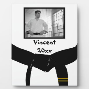 Martial Arts 2nd Degree Black Belt Photo Keepsake Plaque