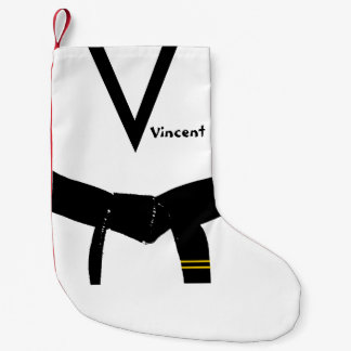 Martial Arts 2nd Degree Black Belt Small Christmas Stocking