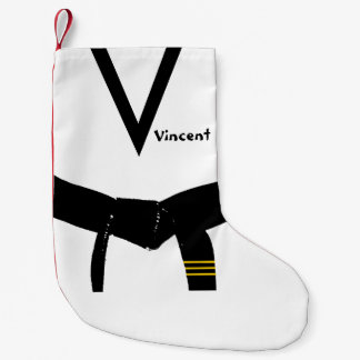 Martial Arts 3rd Degree Black Belt Small Christmas Stocking