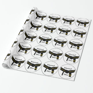 Martial Arts 3rd Degree Black Belt Wrapping Paper
