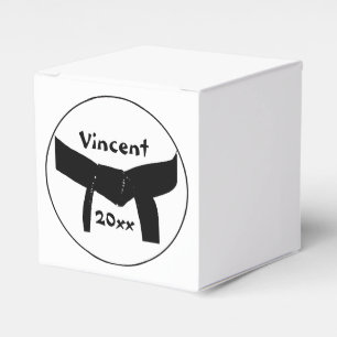 Martial Arts Basic Black Belt Favour Box