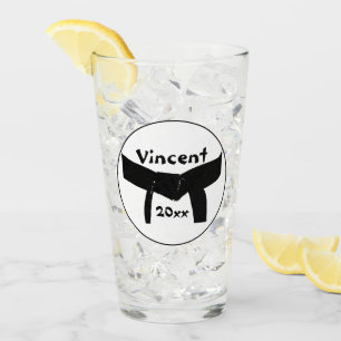 Martial Arts Black Belt Glass