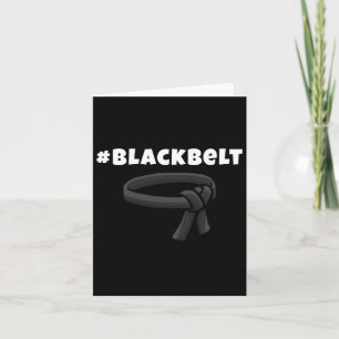 Martial Arts Black Belt Karate Mma Boys Girls Card