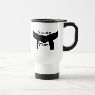 Martial Arts Black Belt Karate Mum Travel Mug