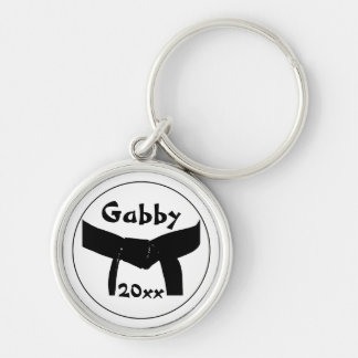 Martial Arts Black Belt  Key Ring