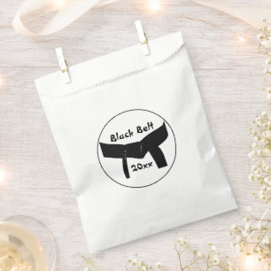 Martial Arts Black Belt Party Favour Bags