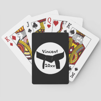 Martial Arts Black Belt Playing Cards