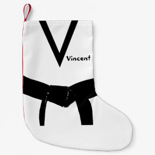Martial Arts Black Belt Small Christmas Stocking