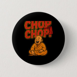 Martial Arts Boxing Humour Chop Chop Cartoon Pries 6 Cm Round Badge