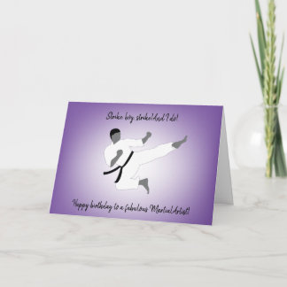 Martial Arts Boy Birthday Card