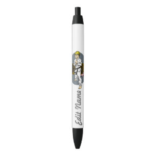 Martial Arts Boy Black Ink Pen