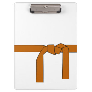 Martial Arts Brown Belt Clip Board