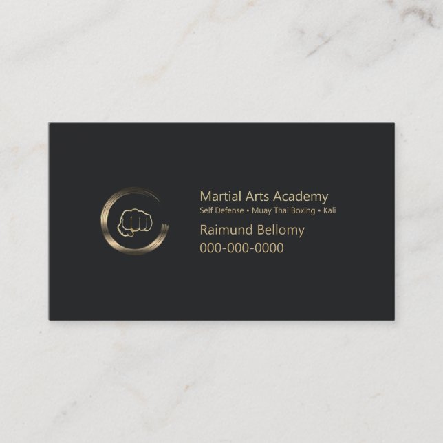 Martial Arts Business Card (Front)