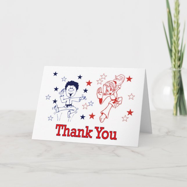 Martial Arts Celebration Thank You Cards (Front)