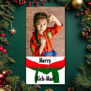 Martial Arts Christmas Photo Card