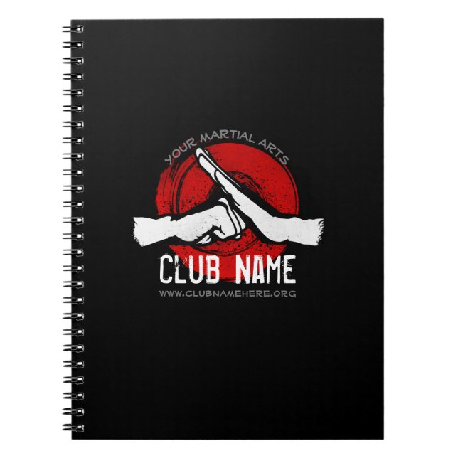 Martial Arts Club Spiral Notebook (Front)