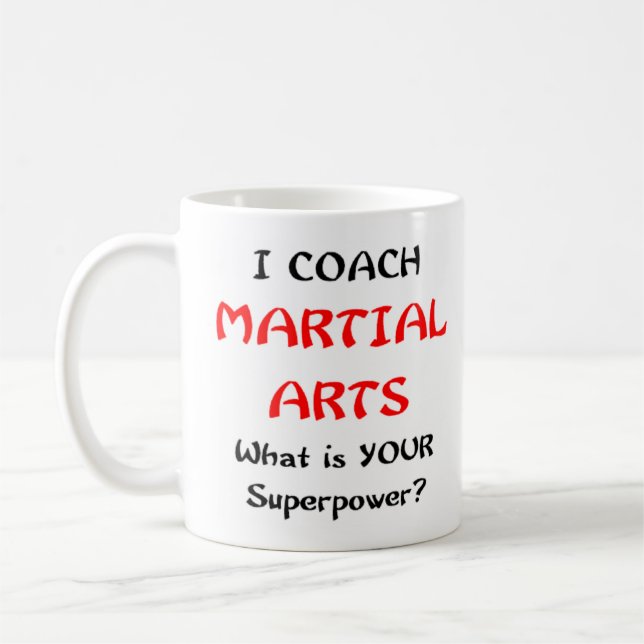 martial arts coach coffee mug (Left)