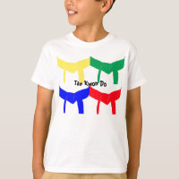 Martial Arts Coloured Belts T-Shirt-Kids