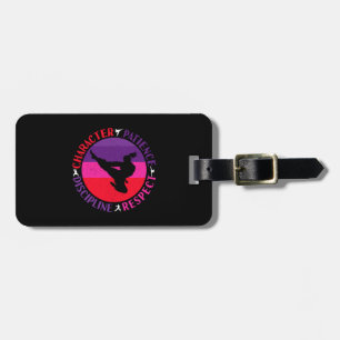 Martial Arts Core Values - Karate Luggage Tag
