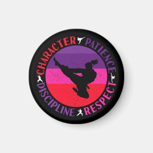 Martial Arts Core Values - Karate Magnet
