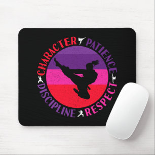 Martial Arts Core Values - Karate Mouse Pad