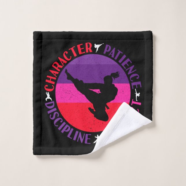 Martial Arts Core Values - Karate Wash Cloth (Wash Cloth)