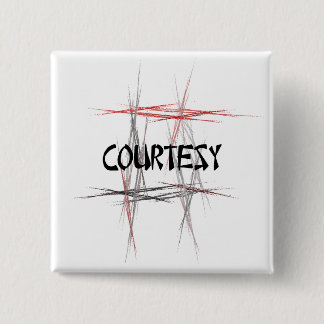 Martial Arts Courtesy 15 Cm Square Badge