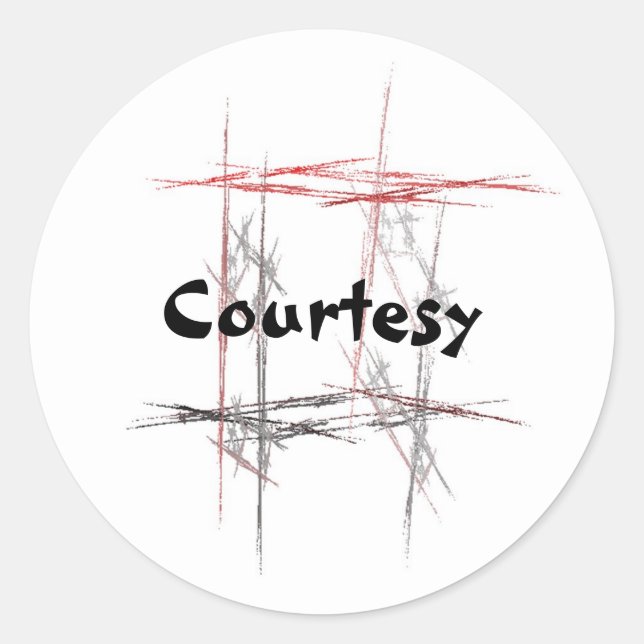 Martial Arts Courtesy Stickers (Front)
