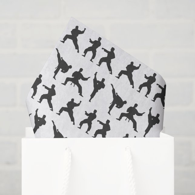 Martial Arts Decoupage Tissue Paper, Karate Paper (Gift Bag)