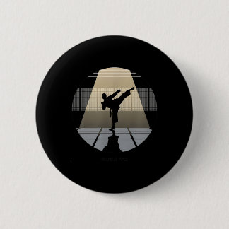Martial Arts Discipline Strength Karate Taekwondo 6 Cm Round Badge