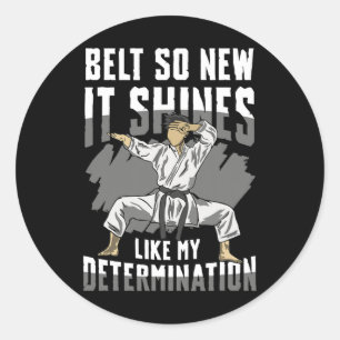 Martial Arts Enthusiasts Karate Pion Classic Round Sticker