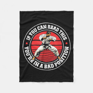 Martial Arts Fighter Judo Karate Brazilian Fleece Blanket