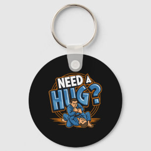 Martial Arts Fighter Judo Karate Brazilian Key Ring