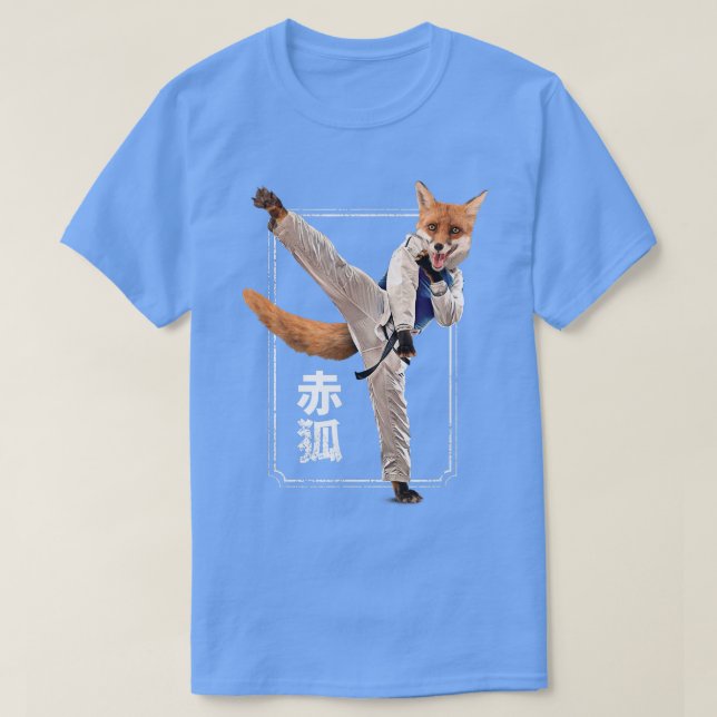 Martial Arts Fo IllustrationKarate Fighter Black B T-Shirt (Design Front)