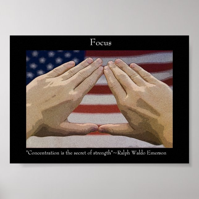 Martial Arts Focus Inspirational Poster (Front)