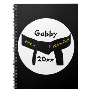 Martial Arts Future Black Belt Notebook