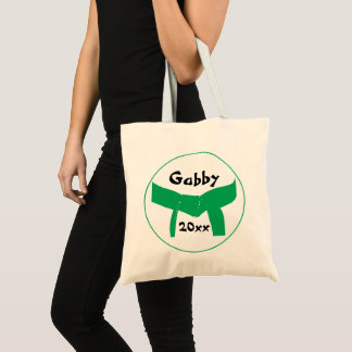 Martial Arts Green Belt Tote Bag