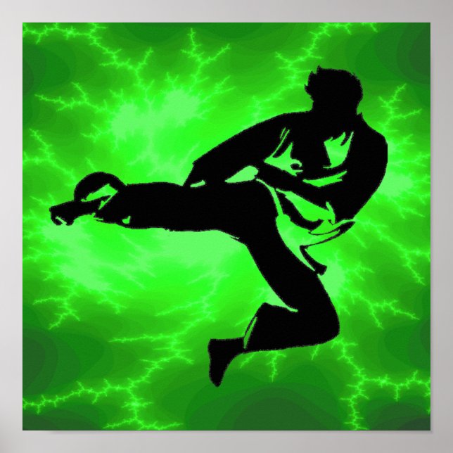 Martial Arts Green Lightning poster (male) (Front)