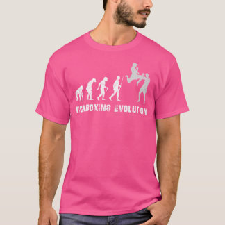 Martial Arts Human Evolution Kickboxing Therapy T-Shirt