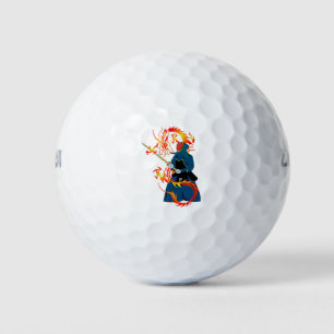 Martial Arts Hwa Rang Do Stick Fighting Dragon Golf Balls