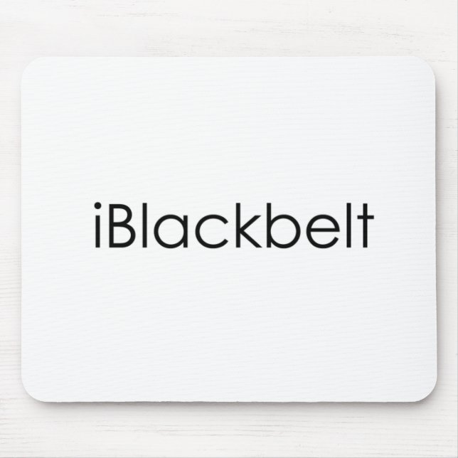 Martial Arts iBlackbelt Mouse Pad (Front)