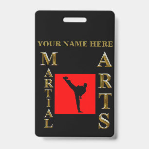 MARTIAL ARTS ID BADGE