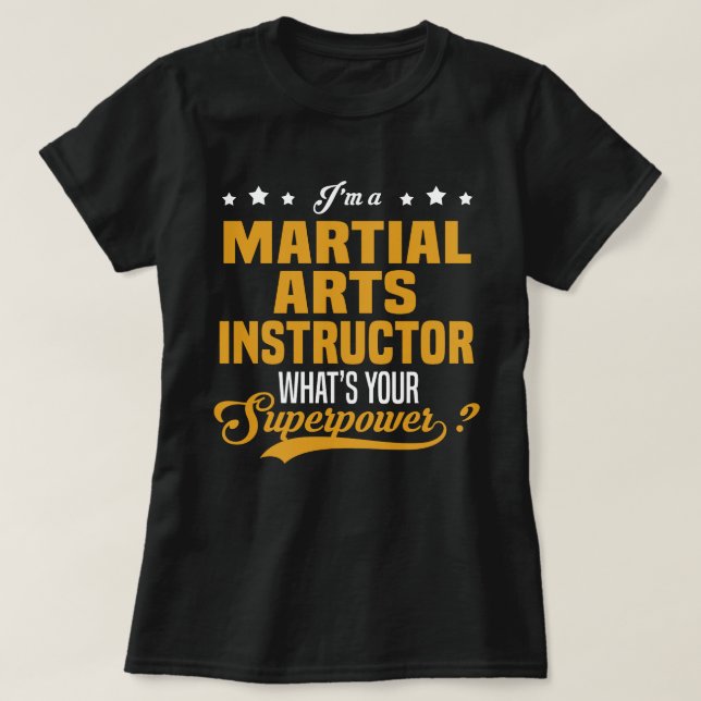 Martial Arts Instructor T-Shirt (Design Front)