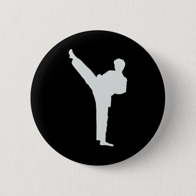Martial Arts Karate  6 Cm Round Badge (Front)