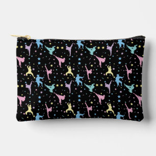 Martial Arts Karate Abstract Stars Sparkles Accessory Pouch