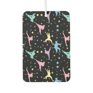 Martial Arts Karate Abstract Stars Sparkles Car Air Freshener