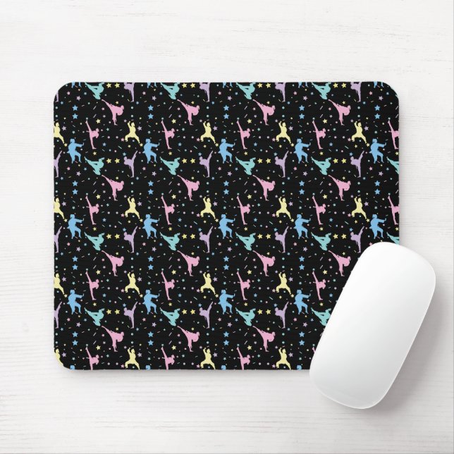 Martial Arts Karate Abstract Stars Sparkles Mouse Pad (With Mouse)