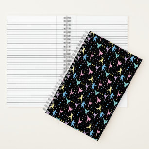 Martial Arts Karate Abstract Stars Sparkles Notebook